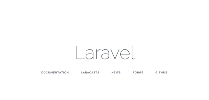 Welcome page Laravel khi cài thành công